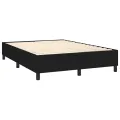 cadre de lit avec matelas Noir 140x200 cm Tissu