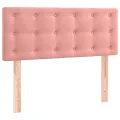 cadre de lit avec matelas et LED Rose 90x200 cm
