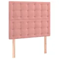 Tête de lit à LED Rose 90x5x118/128 cm Velours