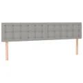 cadre de lit avec matelas Gris clair 180x200cm Tissu