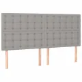 cadre de lit avec matelas Gris clair 180x200cm Tissu