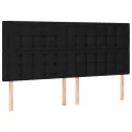 cadre de lit avec matelas Noir 160x200 cm Tissu