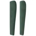 Tête de lit avec oreilles Vert foncé 203x23x118/128 cm Velours