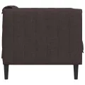 Fauteuil marron foncé tissu