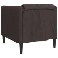 Fauteuil marron foncé tissu