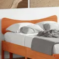 Tête de lit cire marron 120 cm bois massif de pin