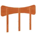 Tête de lit cire marron 120 cm bois massif de pin