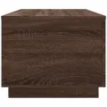 Table basse avec lumières LED chêne marron 90x50x40 cm