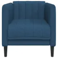 Fauteuil bleu tissu