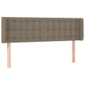Tête de lit avec oreilles Taupe 147x16x78/88 cm Tissu