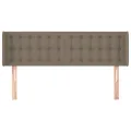 Tête de lit avec oreilles Taupe 147x16x78/88 cm Tissu