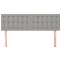 Têtes de lit 2 pcs Gris clair 72x5x78/88 cm Tissu