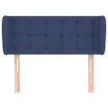 Tête de lit avec oreilles Bleu 93x23x78/88 cm Tissu