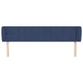 Tête de lit avec oreilles Bleu 183x23x78/88 cm Tissu