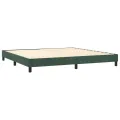 cadre de lit avec matelas LED Vert foncé 200x200 cm