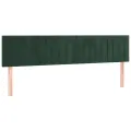 cadre de lit avec matelas LED Vert foncé 200x200 cm
