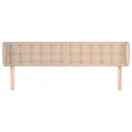 Tête de lit avec oreilles Cappuccino 203x23x78/88 cm Similicuir