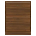 Armoire à chaussures Chêne marron 63x24x81 cm Bois d'ingénierie