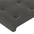 Têtes de lit 4 pcs Gris foncé 90x5x78/88 cm Velours