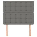 Têtes de lit 2 pcs Gris foncé 90x5x78/88 cm Tissu