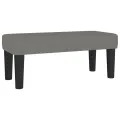 cadre de lit et matelas Gris foncé 90x190 cm Tissu