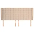 Tête de lit avec oreilles Cappuccino 203x23x118/128 cm