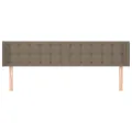 Tête de lit avec oreilles Taupe 163x16x78/88 cm Tissu