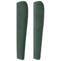 Tête de lit avec oreilles Vert foncé 93x23x118/128 cm Velours