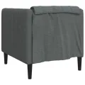 Fauteuil gris foncé tissu