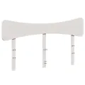 Tête de lit blanc 140 cm bois massif de pin