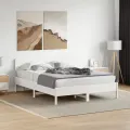Tête de lit blanc 140 cm bois massif de pin