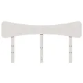 Tête de lit blanc 140 cm bois massif de pin