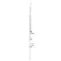 Tête de lit blanc 140 cm bois massif de pin