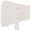 Tête de lit blanc 140 cm bois massif de pin