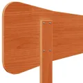 Tête de lit cire marron 135 cm bois massif de pin