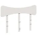 Tête de lit blanc 120 cm bois massif de pin