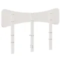 Tête de lit blanc 120 cm bois massif de pin