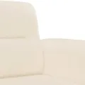 Ensemble de canapés 3 pcs avec coussins beige tissu microfibre