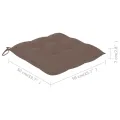 Chaises à dîner d'extérieur 6 pcs avec coussins Acacia massif