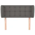 Tête de lit avec oreilles Gris 93x23x78/88 cm Similicuir