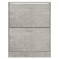 Armoire à chaussures Gris béton 63x24x81 cm Bois d'ingénierie