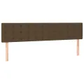 cadre de lit matelas et LED Marron foncé 200x200 cm