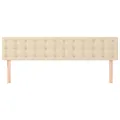 Têtes de lit 2 pcs Crème 90x5x78/88 cm Tissu