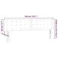 Têtes de lit 2 pcs Crème 90x5x78/88 cm Tissu