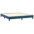 cadre de lit avec matelas LED Bleu foncé 180x200 cm