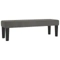 cadre de lit et matelas Gris foncé 180x200cm Velours