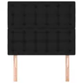 Têtes de lit 2 pcs Noir 90x5x78/88 cm Tissu