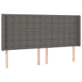 cadre de lit matelas LED Gris 180x200 cm Similicuir