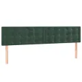 cadre de lit et matelas Vert foncé 180x200cm Velours