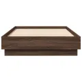 Cadre de lit chêne marron 90x190 cm bois d'ingénierie